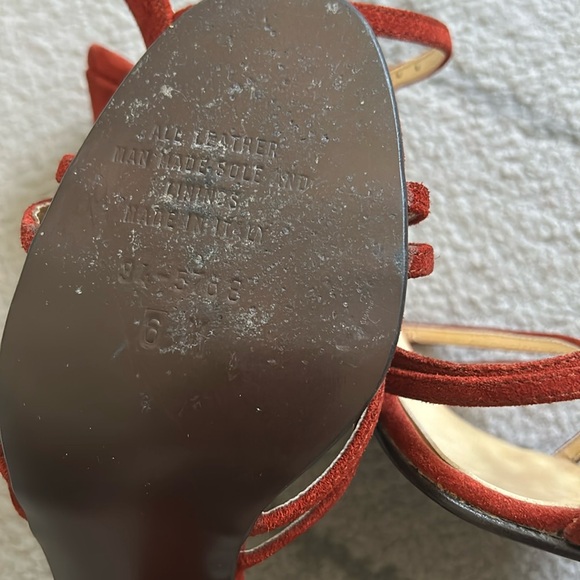 Vogue | Shoes | Vintage Vogue 97s Elegant Rust Colored Strappy Heels ...